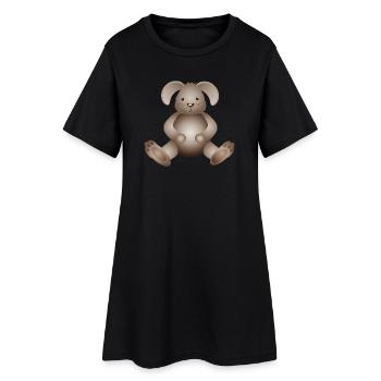 Lapin doré sucré-sucré comme animal de compagnie - Robe T-shirt Femme - noir - Devant