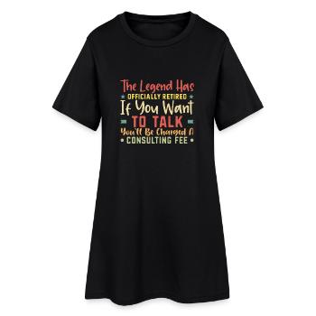 La légende est officiellement retirée - Robe T-shirt Femme - noir - Devant