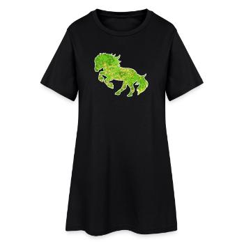 Chevaux galops Chevaux islandais Cheval Love Trot - Robe T-shirt Femme - noir - Devant