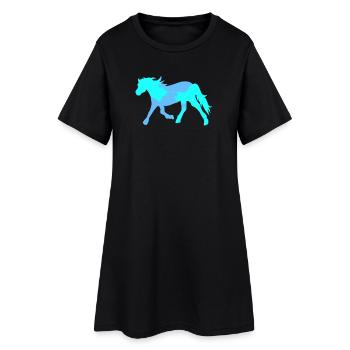 Cool Cheval Cheval Idiot Chevaux Islandais Amour Cheval - Robe T-shirt Femme - noir - Devant