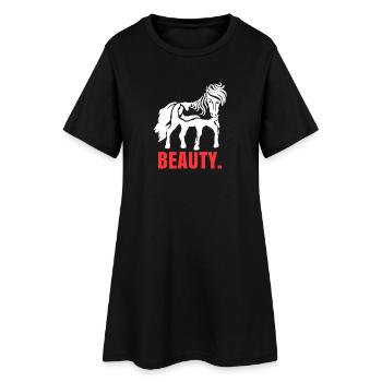 Chevaux islandais chevaux disant cheval amour amoureux des chevaux - Robe T-shirt Femme - noir - Devant