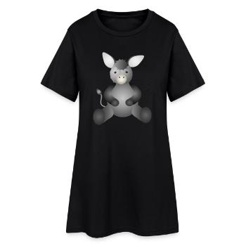 L’âne gris doré est un must pour les amoureux des animaux - Robe T-shirt Femme - noir - Devant