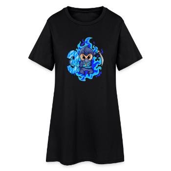3ème anniversaire garçon 3 ans ninja - Robe T-shirt Femme - noir - Devant