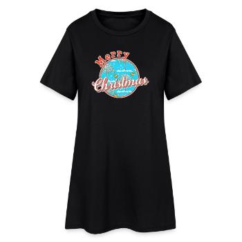 Merry christmas xmas - Women’s T-Shirt Dress - black - Front