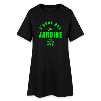 jardin, jardinage, fan de jardinage - Robe T-shirt Femme - noir - Devant