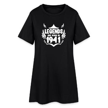 1941 - Jahrgang 1941 - Baujahr 1941 Geschenk - Frauen T-Shirt-Kleid - Schwarz - Vorne