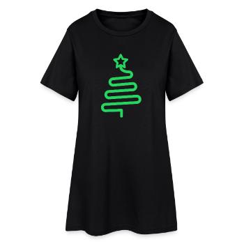 Noël, noël, noël, noël, noël, noël, noël, noël - Robe T-shirt Femme - noir - Devant