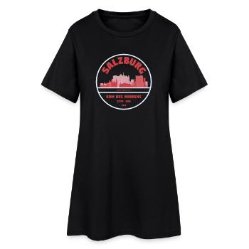 Timbre Salzburg Skyline Vintage - Robe T-shirt Femme - noir - Devant