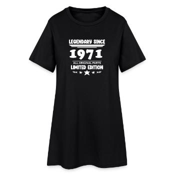 Année de construction 1971 - né en 1971 - Robe T-shirt Femme - noir - Devant