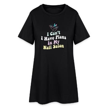 Je ne peux pas avoir de plans dans mon salon de manucure - Robe T-shirt Femme - noir - Devant