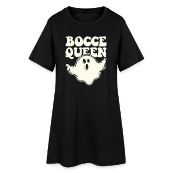 Bocce Queen Boules Bal Halloween Costume Boule - Robe T-shirt Femme - noir - Devant