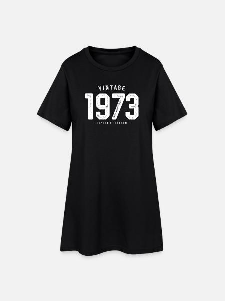 Millésime 1973 Edition Limitée - Robe T-shirt Femme - noir