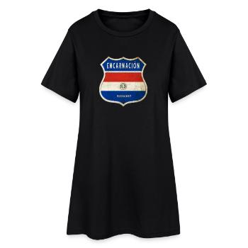 Encarnación Paraguay Design du drapeau - Robe T-shirt Femme - noir - Devant