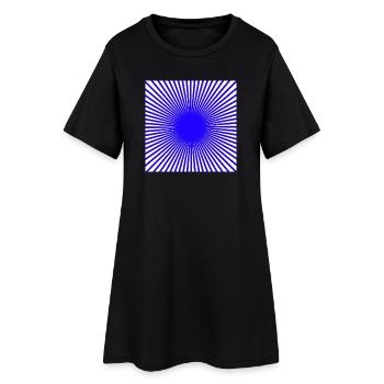 Blue Disc - Women’s T-Shirt Dress - black - Front