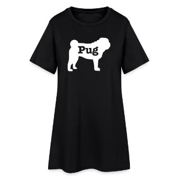 Carlin - Robe T-shirt Femme - noir - Devant