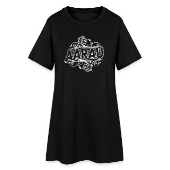 Aarau - Für Aarauer aus dem Aargau - Frauen T-Shirt-Kleid - Schwarz - Vorne