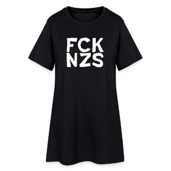 FCK NZS Antifa Text Design FCKNZS - Women’s T-Shirt Dress - black - Front