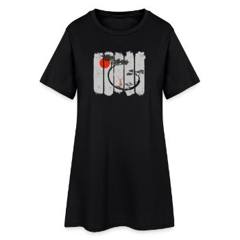 Shika - Robe T-shirt Femme - noir - Devant