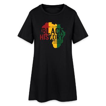 Africa Colors Histoire noire - Robe T-shirt Femme - noir - Devant