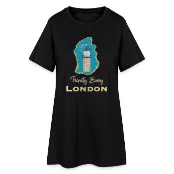 Londres, Trinity Buoy Lighthouse, Pixel Art - Robe T-shirt Femme - noir - Devant