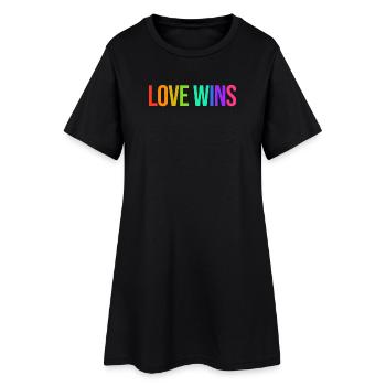 Chère déclaration Droits LGBT des lesbiennes gays - Robe T-shirt Femme - noir - Devant