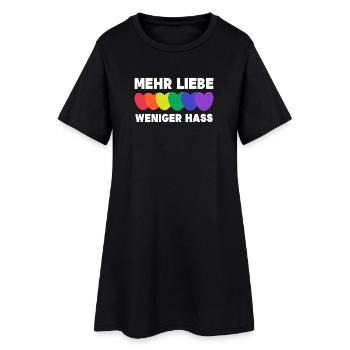 Relation de cœur LGBT STatement Amour Droits de l’homme - Robe T-shirt Femme - noir - Devant