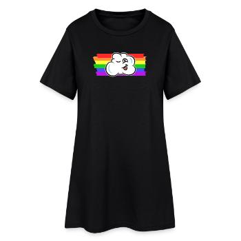 Rainbow Transgender LGBT Gay Rights - Women’s T-Shirt Dress - black - Front