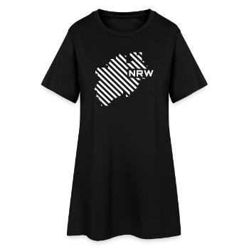 NRW Carte - Robe T-shirt Femme - noir - Devant
