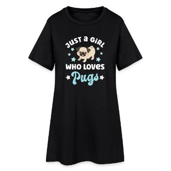 Carlin pour chien Carlins Carlins - Robe T-shirt Femme - noir - Devant
