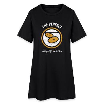 Die perfekte Denkweise: Kaffeebohnen - Robe T-shirt Femme - noir - Devant
