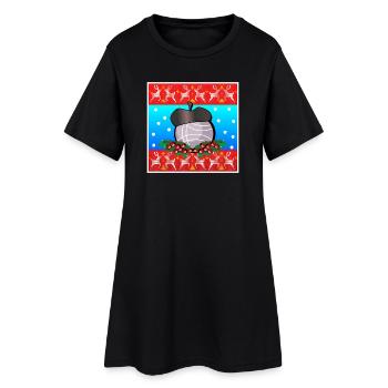 Merry Christmas - WINTER Petanque - BOULE - Women’s T-Shirt Dress - black - Front
