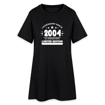 2004 - Year 2004 - Year of construction 2004 - Women’s T-Shirt Dress - black - Front