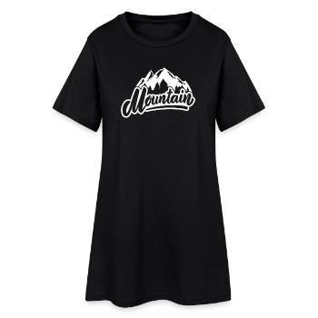 skiing, skiing, skiing - Women’s T-Shirt Dress - black - Front