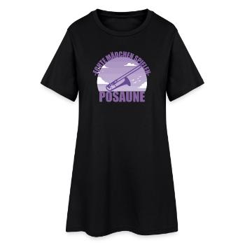 Posaune Musikerin Instrument Mädchen Geschenk - Frauen T-Shirt-Kleid - Schwarz - Vorne