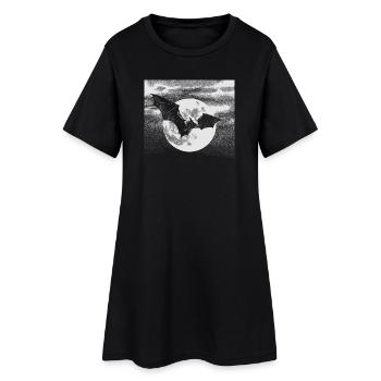 Le vampire - Robe T-shirt Femme - noir - Devant