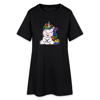 Droits de l’homme homosexuels Licorne Tolérance LGBT - Robe T-shirt Femme - noir - Devant