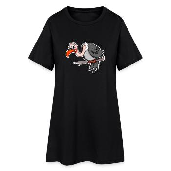 Vautour - Robe T-shirt Femme - noir - Devant
