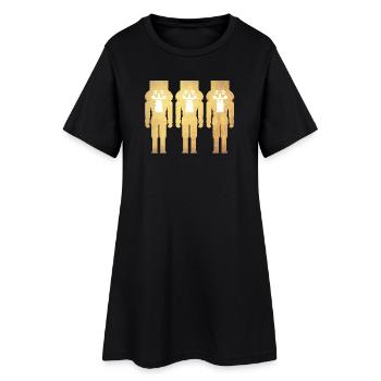 Casse-Noisette Or 3 décoration de Noël deluxe - Robe T-shirt Femme - noir - Devant