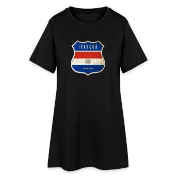 Design du drapeau d'Itauguá, Paraguay - Robe T-shirt Femme - noir - Devant