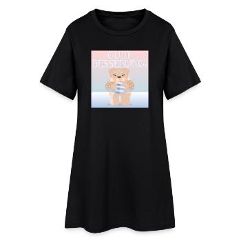 Gute Besserung - KINDER FIEBER - Frauen T-Shirt-Kleid - Schwarz - Vorne