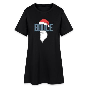 Boule Santa Tenue de pétanque pour Bouler pour boules - Robe T-shirt Femme - noir - Devant