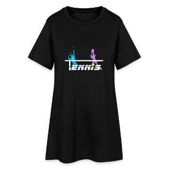 Tennis - Robe T-shirt Femme - noir - Devant