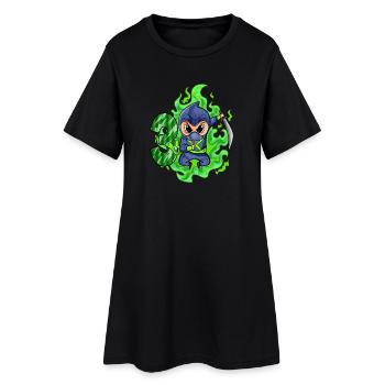 Garçon 3 ans 3ème anniversaire Garçon Ninja Green - Robe T-shirt Femme - noir - Devant