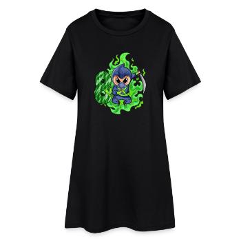 Garçon 8 ans 8ème anniversaire Garçon Ninja Green - Robe T-shirt Femme - noir - Devant