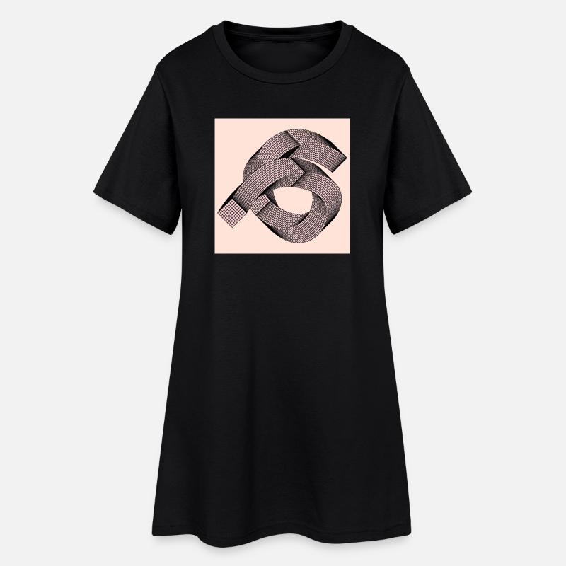 Graphic pattern - Women’s T-Shirt Dress - black