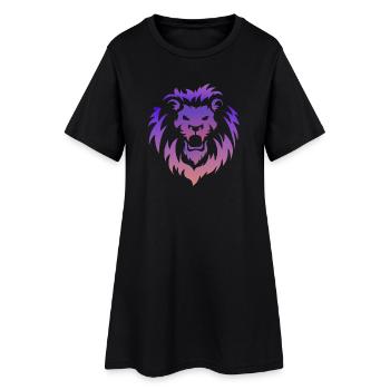 Art du tatouage tribal du lion - Robe T-shirt Femme - noir - Devant