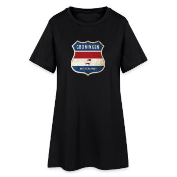 Design des armoiries de Groningen, Pays-Bas - Robe T-shirt Femme - noir - Devant
