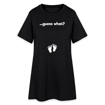 Déclaration de grossesse Parents Baby Feet Baby Bump - Robe T-shirt Femme - noir - Devant