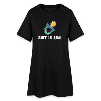 Bébé Socette Parentalité Enceinte Enceinte - Robe T-shirt Femme - noir - Devant