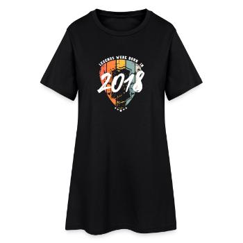 2018 Birthday Guitar Guitariste - Robe T-shirt Femme - noir - Devant